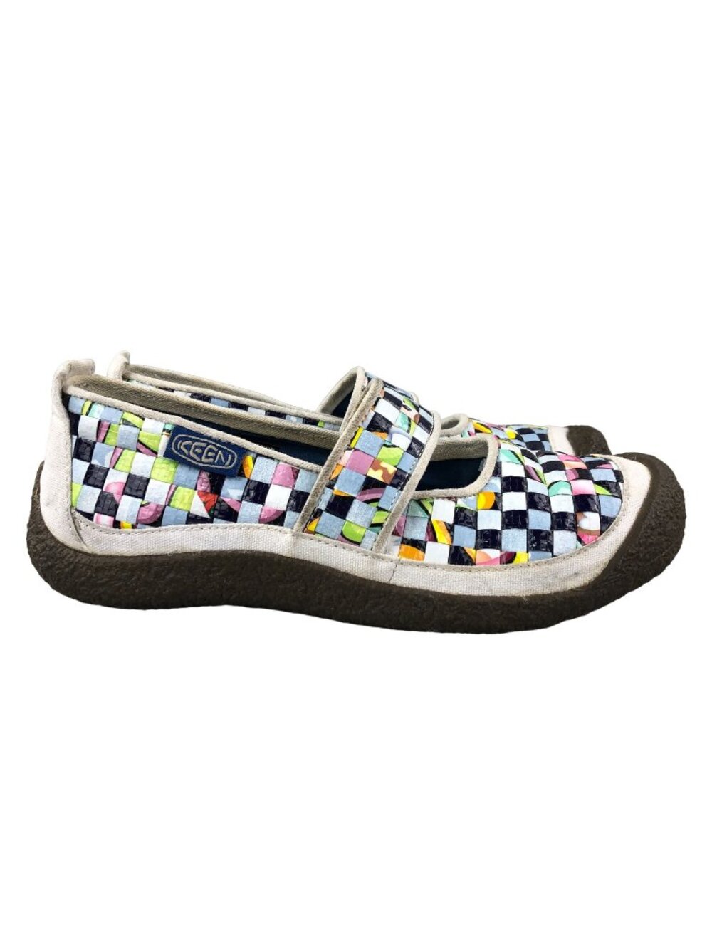 Keen Women's Size 8 Harvest Rice Bag White Multi Woven Mary Jane Outdoor Shoes